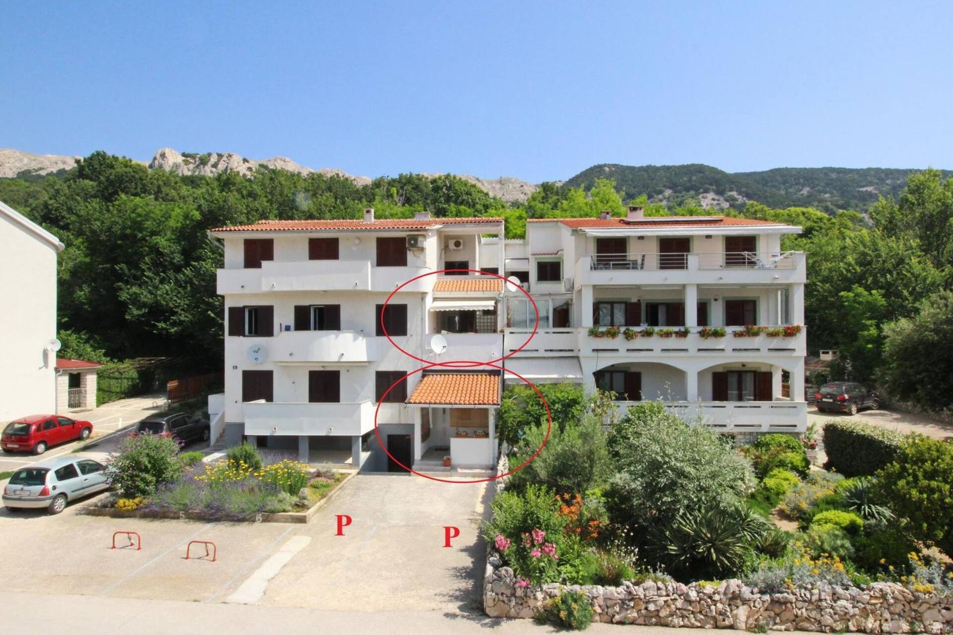 Apartments Karamarko Baška Buitenkant foto